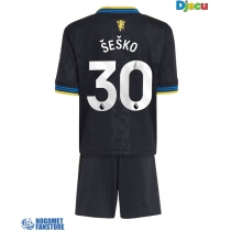 Manchester United Benjamin Sesko #30 Rezervni Dres za djecu 2025-26 Kratak Rukav (+ Kratke hlače)